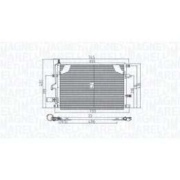 Skraplacz klimatyzacji MAGNETI MARELLI 350203914000