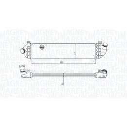 Chłodnica powietrza Intercooler MAGNETI MARELLI 351319204370