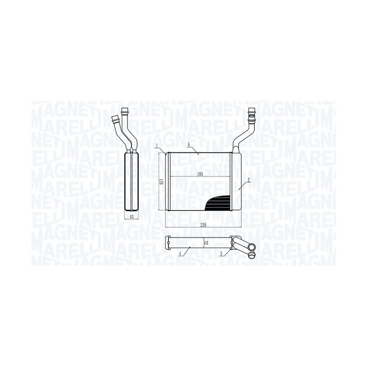 Nagrzewnica MAGNETI MARELLI 350218425000