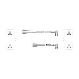 Zestaw przewodów zapłonowych MAGNETI MARELLI 941319170051
