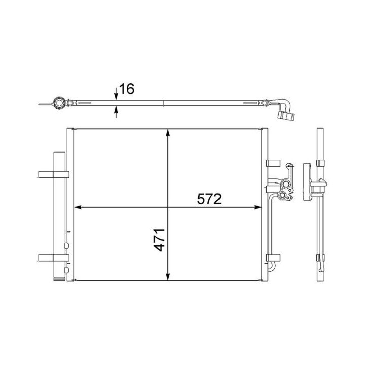 Skraplacz klimatyzacji MAHLE AC 441 000S