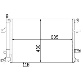 Skraplacz klimatyzacji MAHLE AC 497 000S