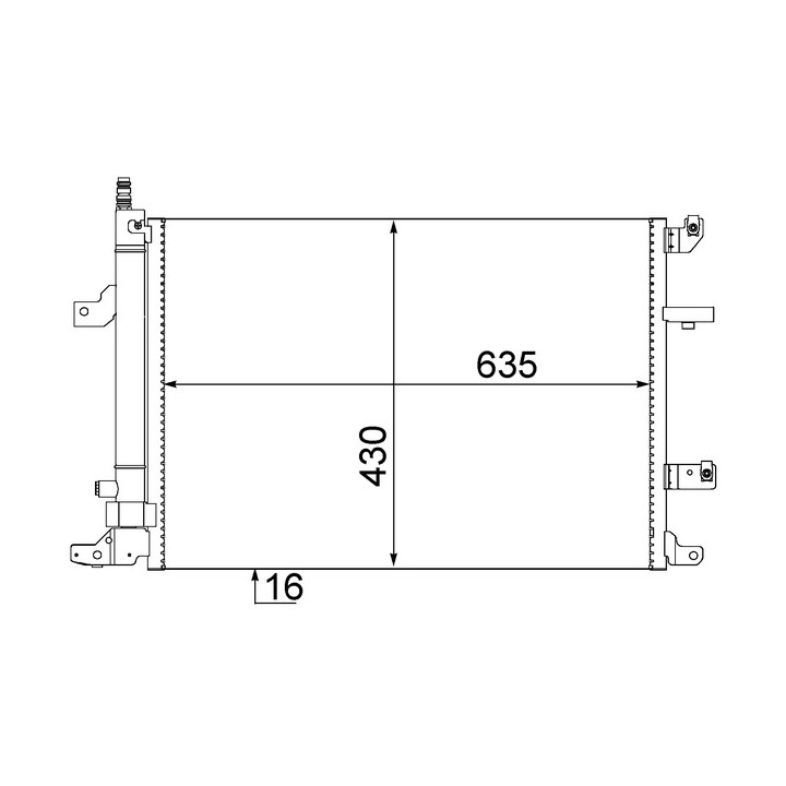 Skraplacz klimatyzacji MAHLE AC 497 000S