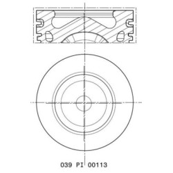Tłok MAHLE 039 PI 00113 010