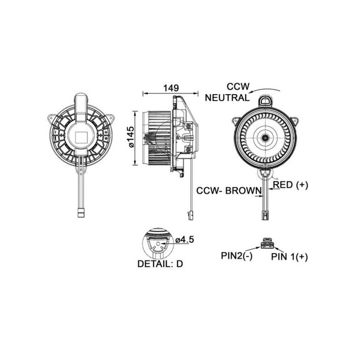 Dmuchawa nawiewu MAHLE AB 277 000P