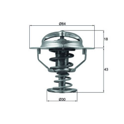 Termostat MAHLE TX 114 82D