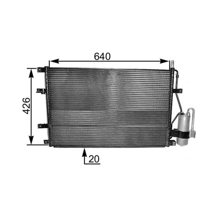 Skraplacz klimatyzacji MAHLE AC 227 000S
