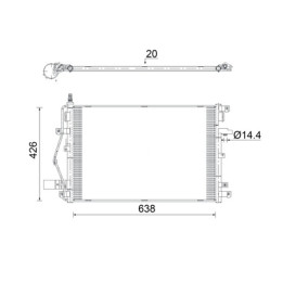 Skraplacz klimatyzacji MAHLE AC 924 000S