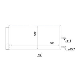 Skraplacz klimatyzacji MAHLE AC 890 000S