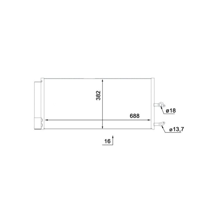 Skraplacz klimatyzacji MAHLE AC 890 000S