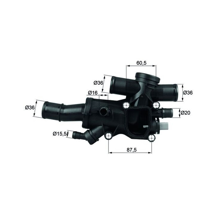 Termostat MAHLE TH 44 83