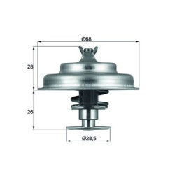 Termostat MAHLE TX 75 80D