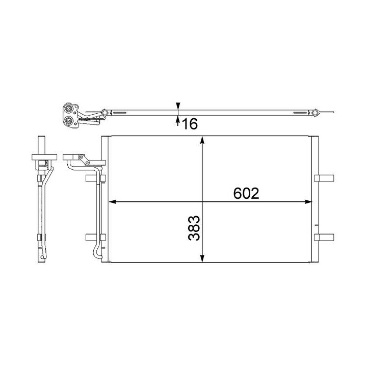 Skraplacz klimatyzacji MAHLE AC 410 001S