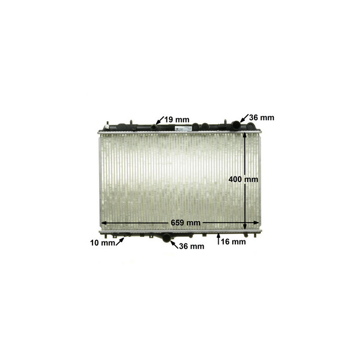 Chłodnica wody silnika MAHLE CR 1540 000S