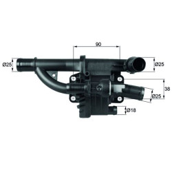 Termostat MAHLE TH 40 83