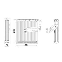 Parownik klimatyzacji MAHLE AE 26 000P