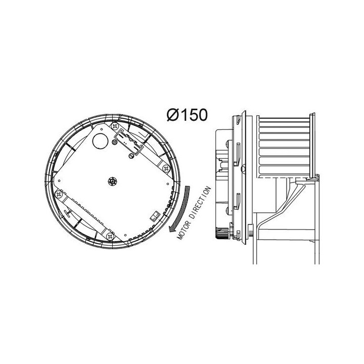 Dmuchawa nawiewu MAHLE AB 263 000P