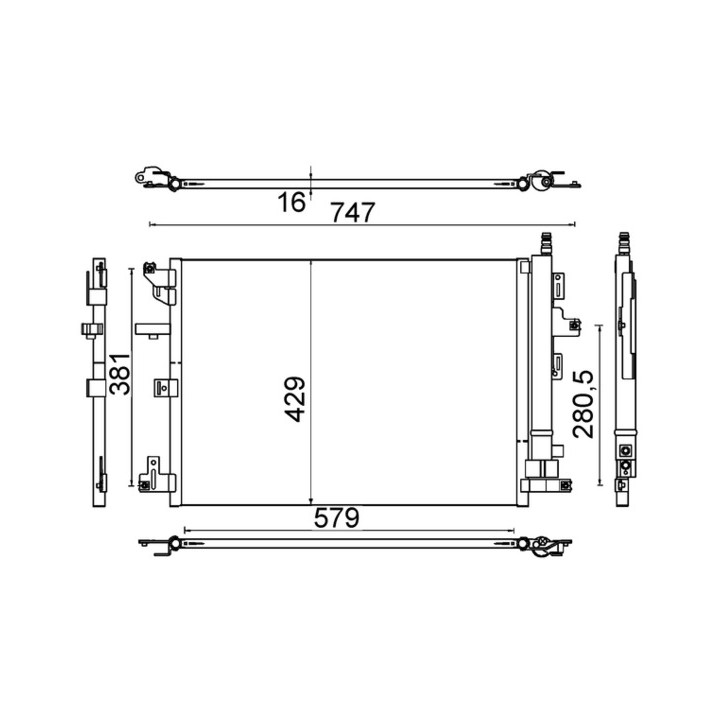 Skraplacz klimatyzacji MAHLE AC 635 000S