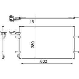 Skraplacz klimatyzacji MAHLE AC 725 000S