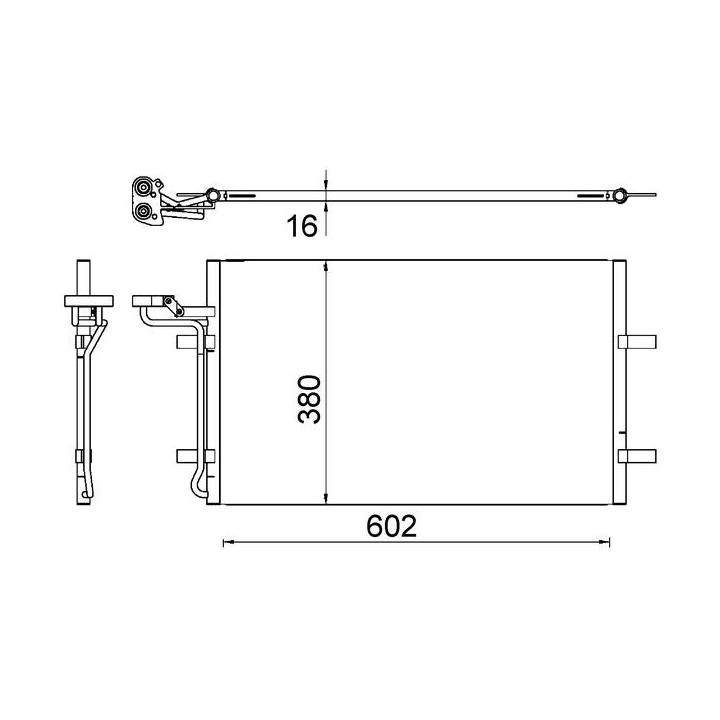 Skraplacz klimatyzacji MAHLE AC 725 000S