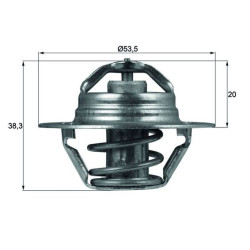 Termostat MAHLE TX 88 82D