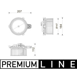 Dmuchawa nawiewu MAHLE AB 443 000P