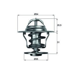 Termostat MAHLE TX 13 87D