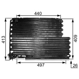 Skraplacz klimatyzacji MAHLE AC 343 000S