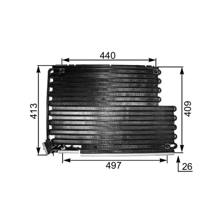 Skraplacz klimatyzacji MAHLE AC 343 000S