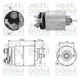 Włącznik elektromagnetyczny, rozrusznik MEAT & DORIA 46104